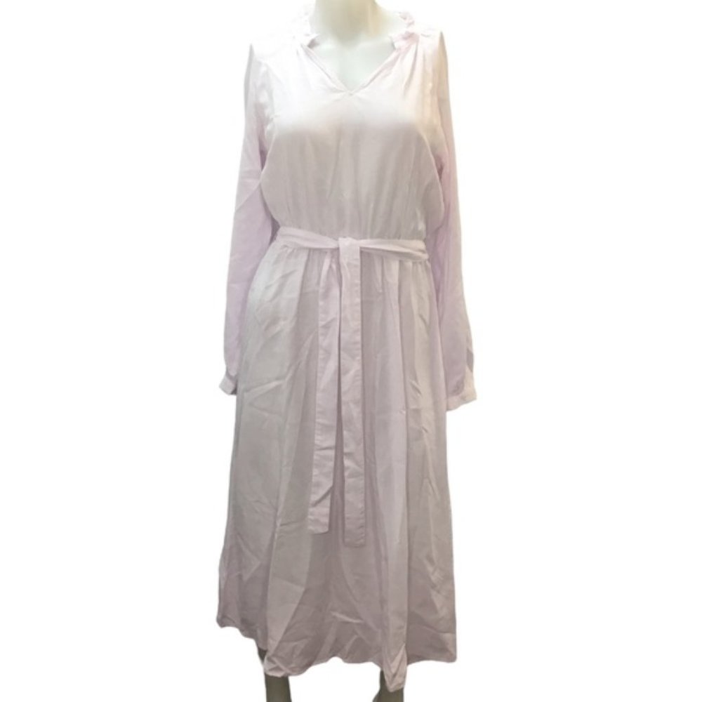 Anthropologie Cloth & Stone Midi Boho Dress V-Neck Long Sleeve Medium NWT - Picture 1 of 5